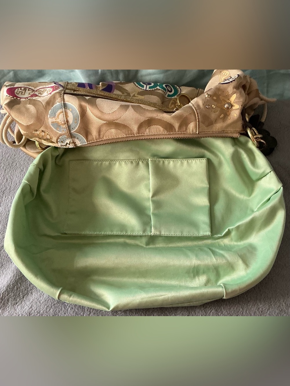 Coach Signature Poppy Jazzy Hobo Bag - Picture 9 of 15